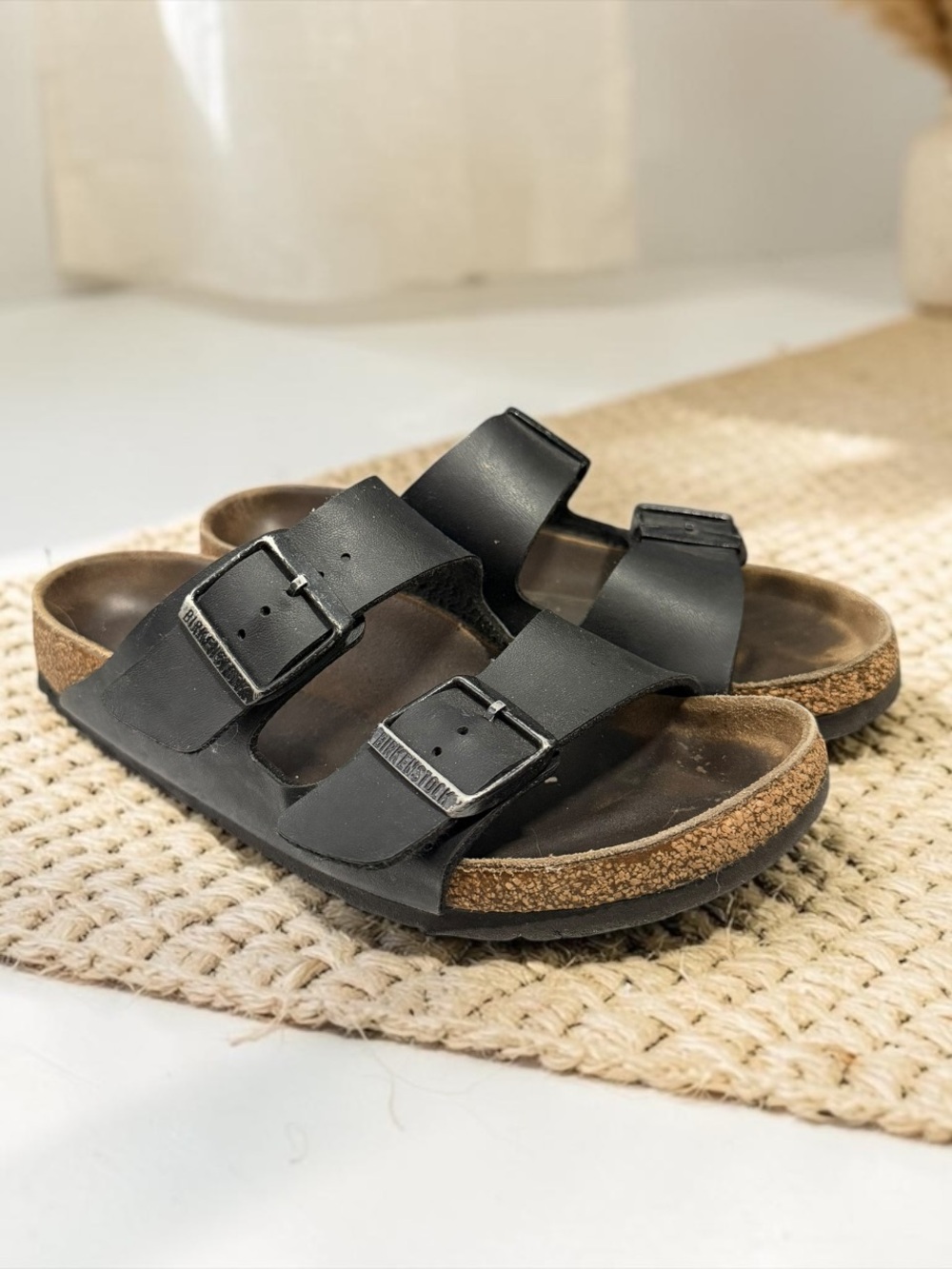 Birkenstock Arizona Black Birko-Flor Sandals